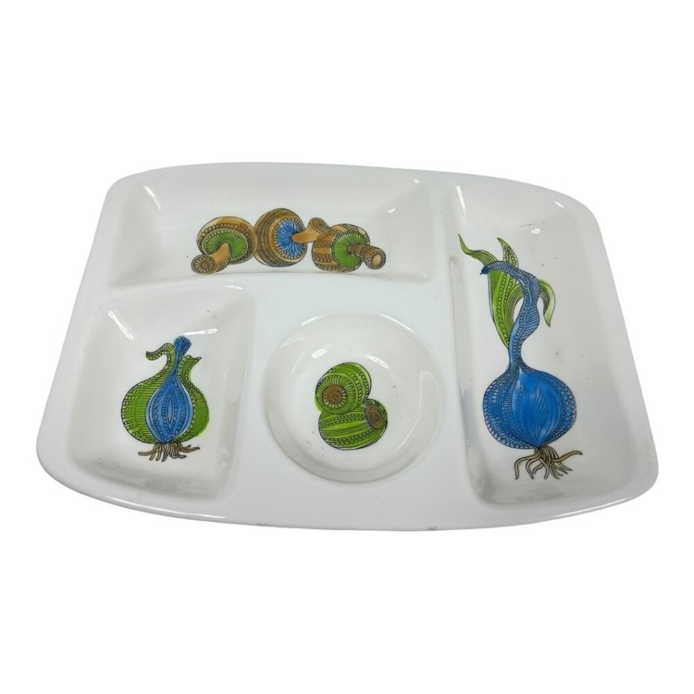 Vintage Joie de Vivre Mushroom Plate‎